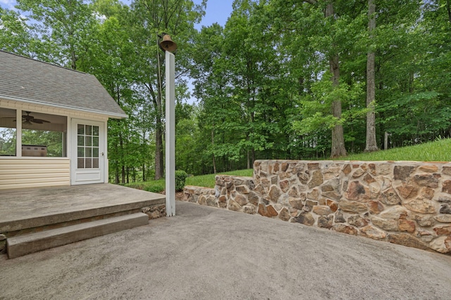 681 Pinhook Rd, Calhoun, TN 37309 - view of patio featuring ceiling fan