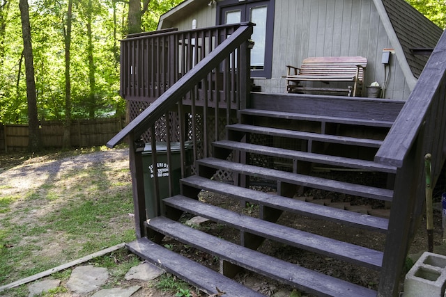 view of staircase