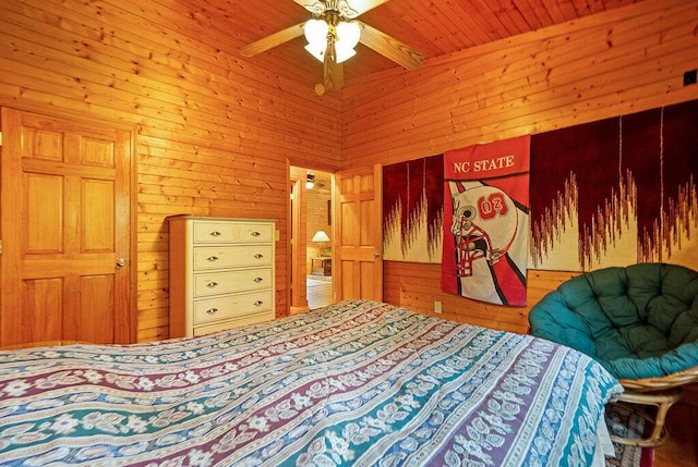 865 Ewing Rd, Spring City, TN 37381 - bedroom featuring wooden walls