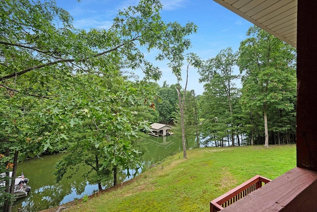 865 Ewing Rd, Spring City, TN 37381 - view of green lawn with a water view