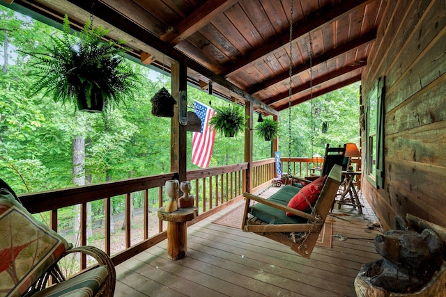 362 River Run Rd, Calhoun, TN 37309 - view of wooden terrace