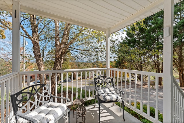 view of balcony