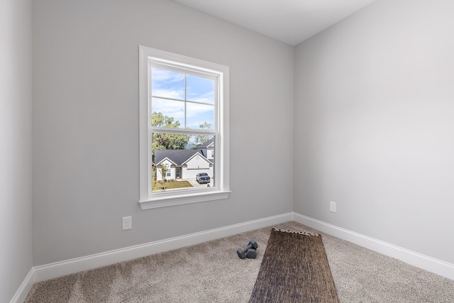 empty room with carpet floors