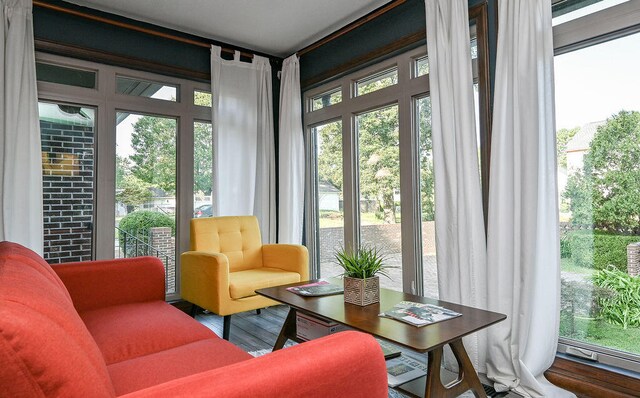 sunroom featuring a healthy amount of sunlight