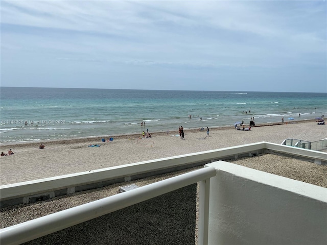 water view featuring a view of the beach