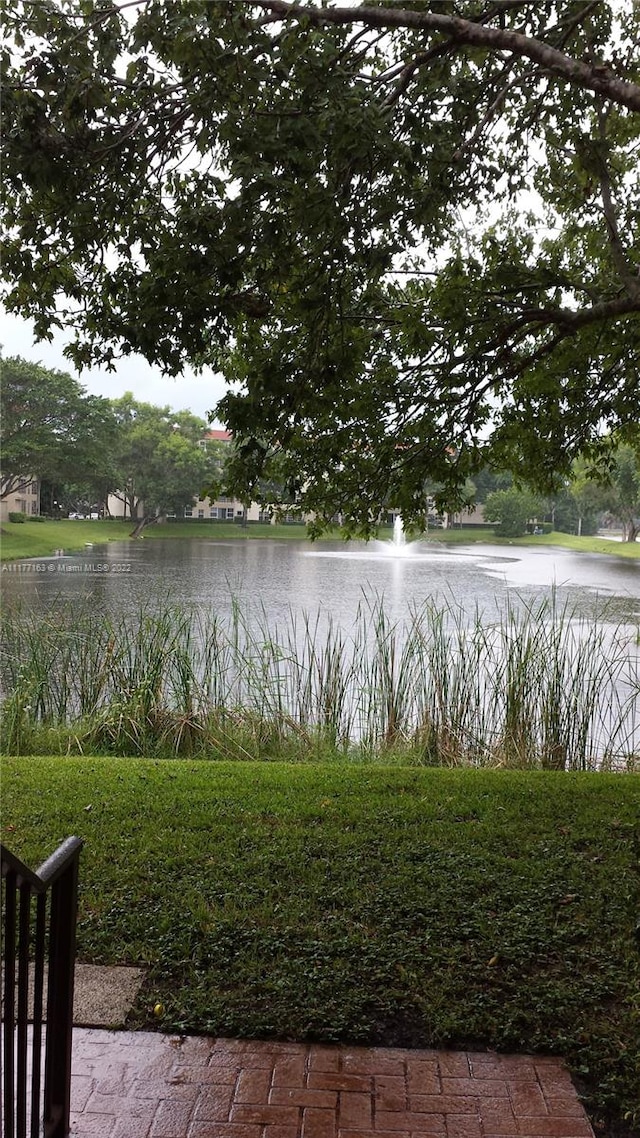 view of water feature