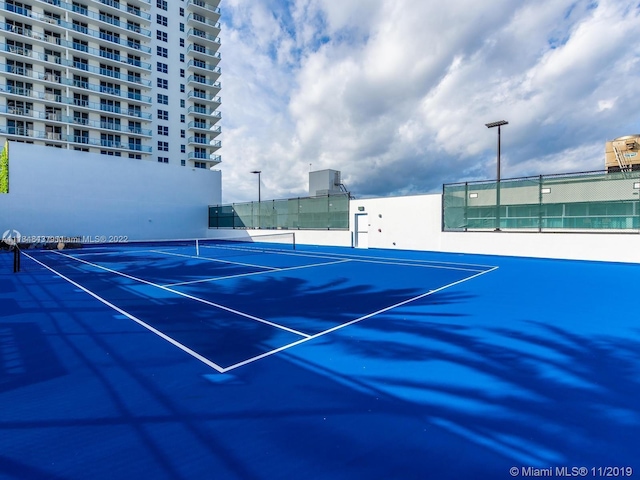 view of sport court