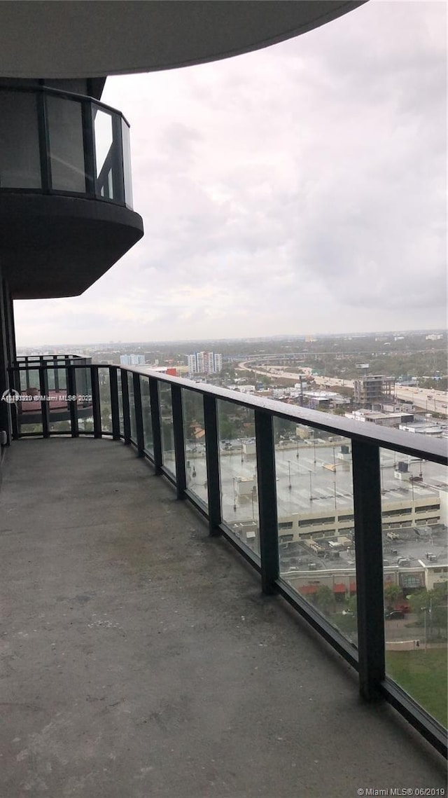 view of balcony