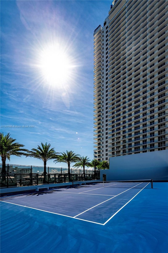 view of tennis court