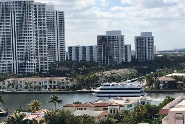 city view featuring a water view