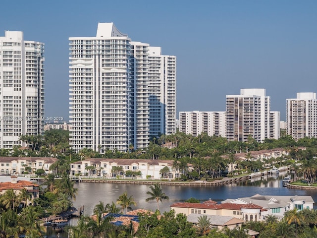 view of property featuring a water view