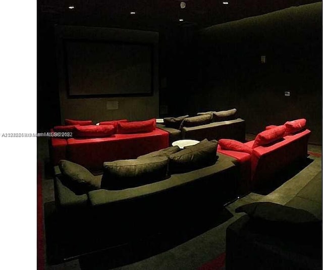 view of home theater room