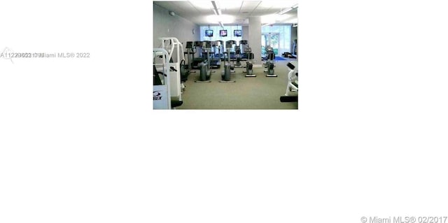 view of workout area