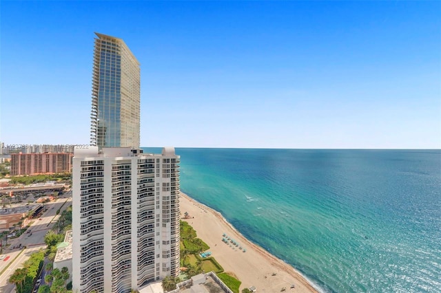 water view with a beach view