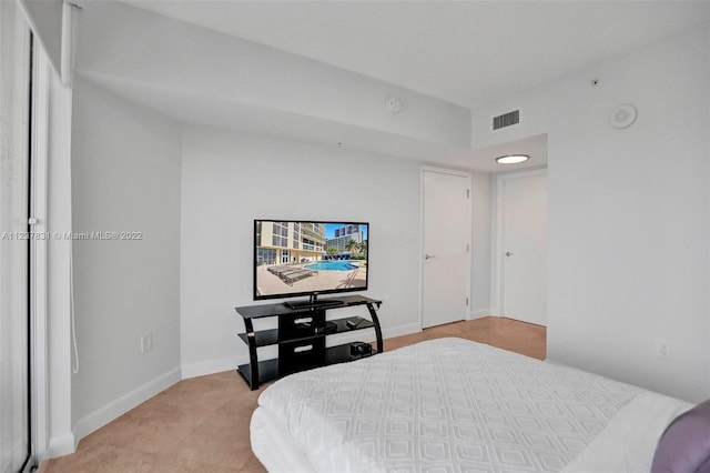 view of tiled bedroom