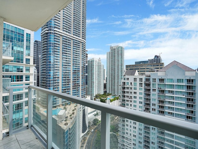 view of balcony