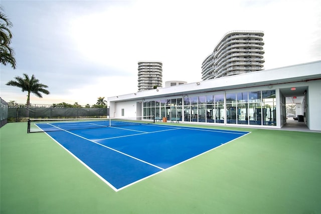 view of tennis court