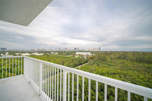 view of balcony