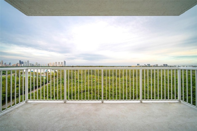 view of balcony