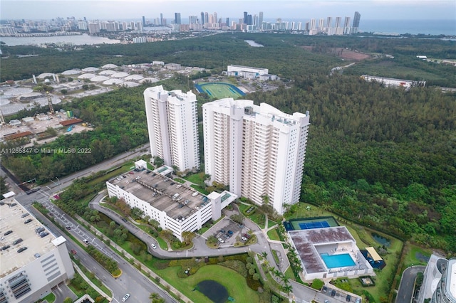 view of birds eye view of property