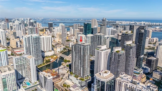 city view with a water view