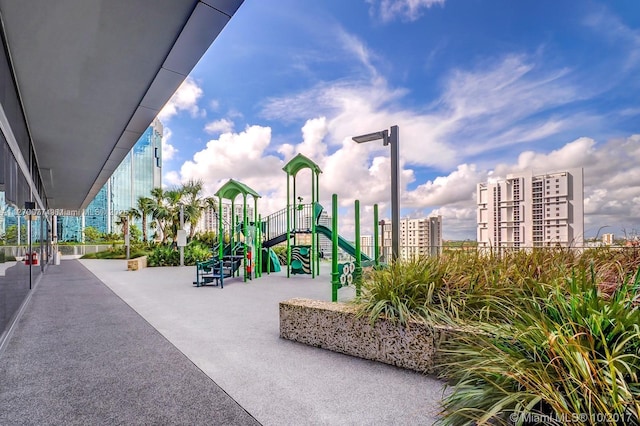view of communal playground