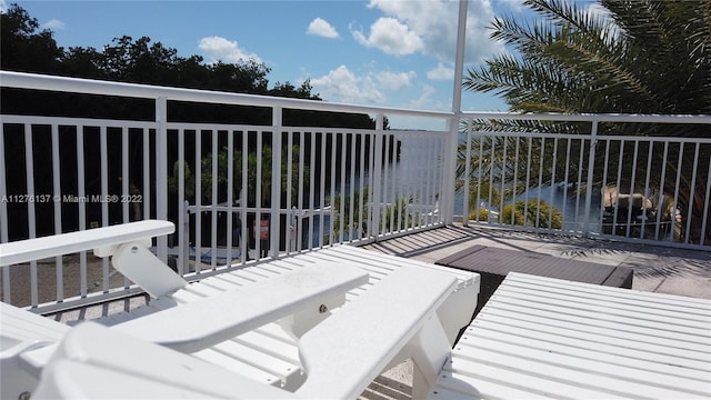 view of balcony