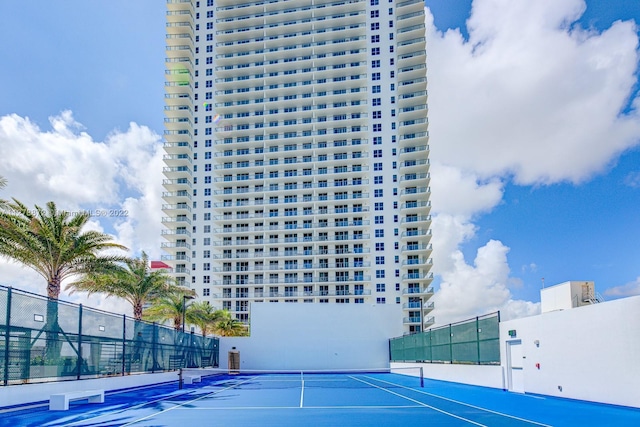 view of tennis court