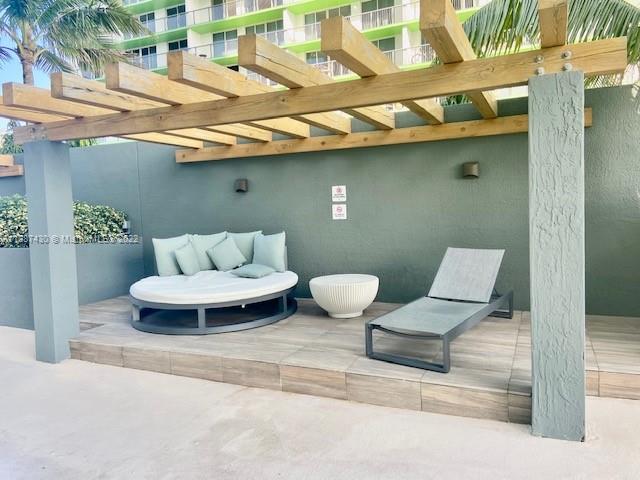 view of patio / terrace with a pergola