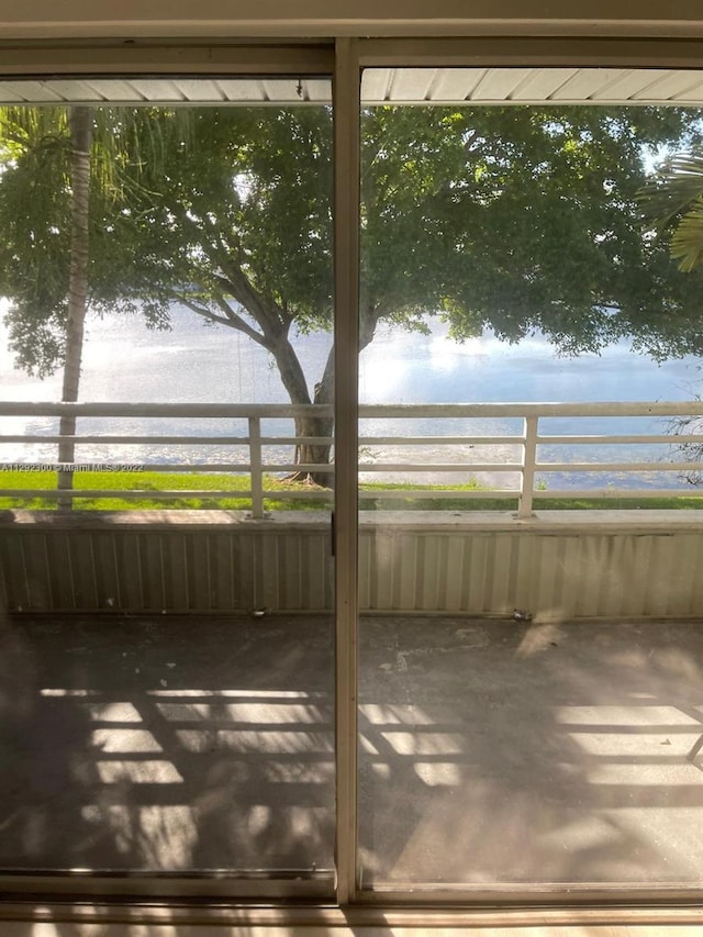 unfurnished sunroom featuring plenty of natural light