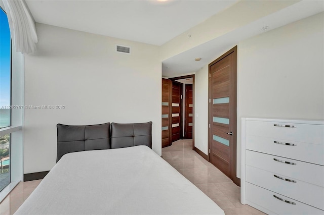 view of tiled bedroom