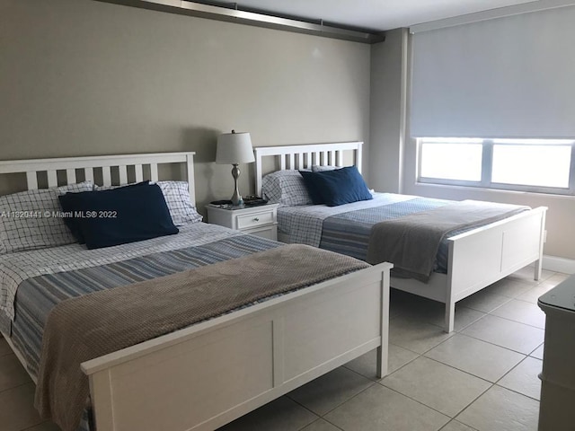 view of tiled bedroom