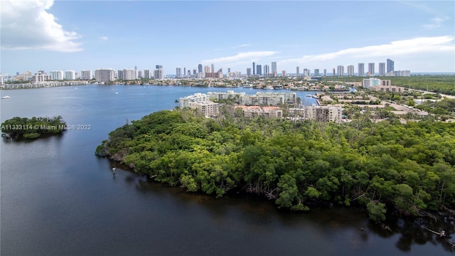 16385 Biscayne Blvd Unit 2016, North Miami Beach, FL 33160 - drone / aerial view with a water view
