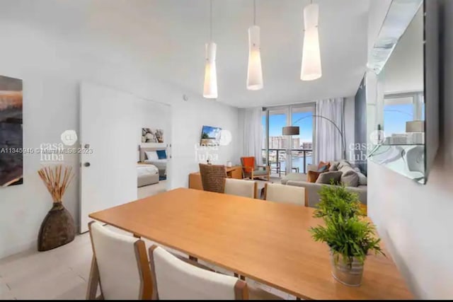 view of dining room