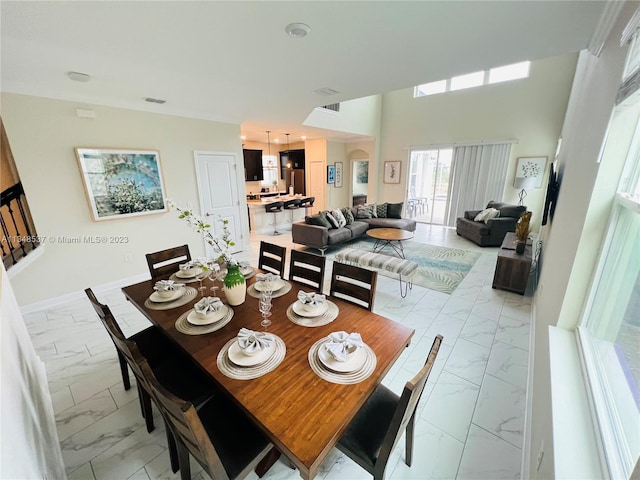 view of dining room