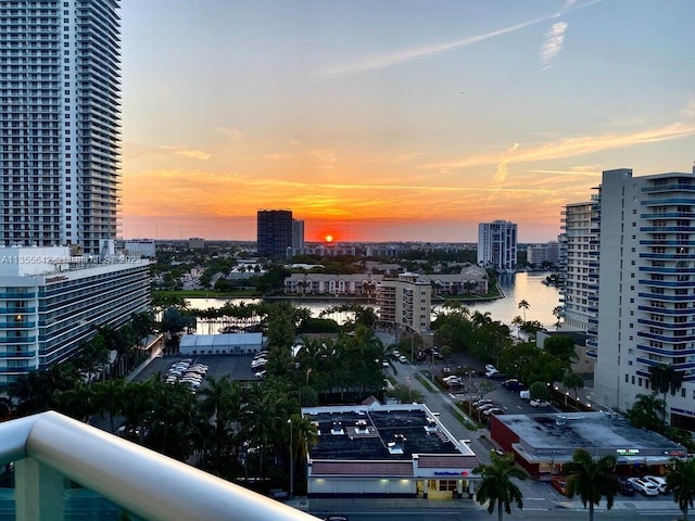 city view featuring a water view