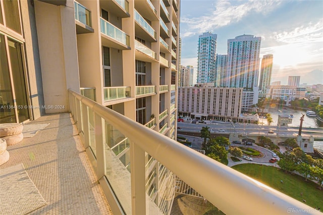 view of balcony