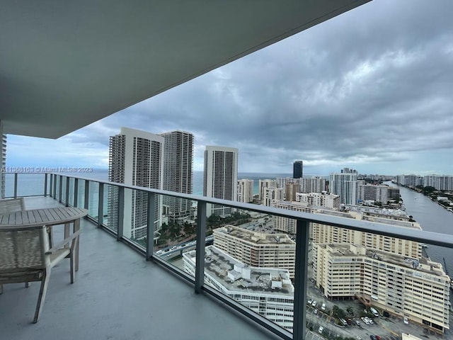 view of balcony