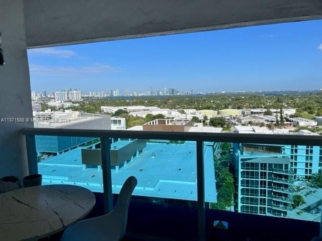 view of balcony