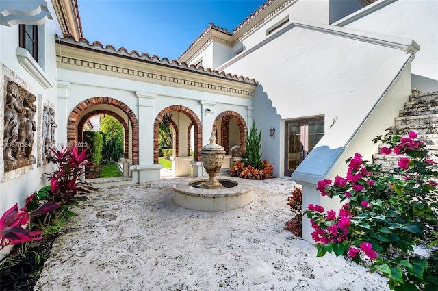 view of patio / terrace featuring french doors