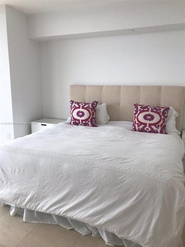 view of tiled bedroom