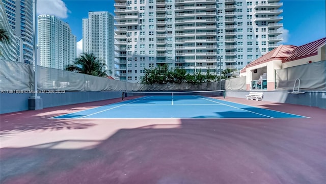 view of tennis court