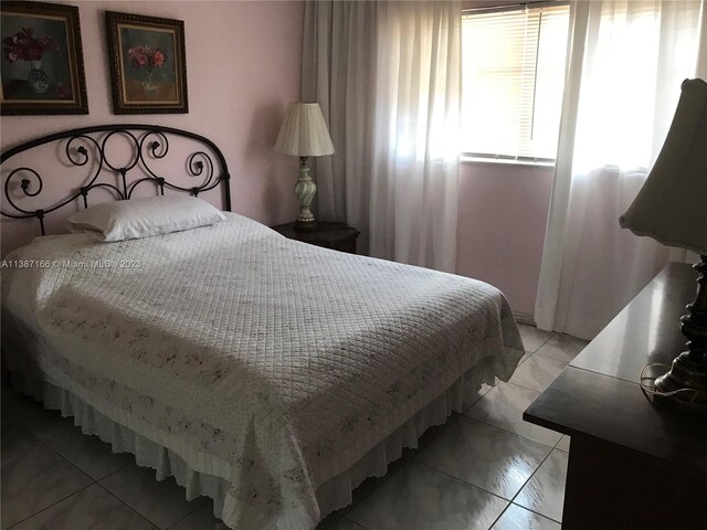 view of tiled bedroom