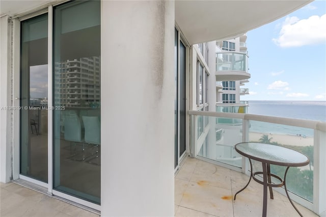 6365 Collins Ave Unit 907, Miami Beach, FL 33141 - balcony featuring a water view