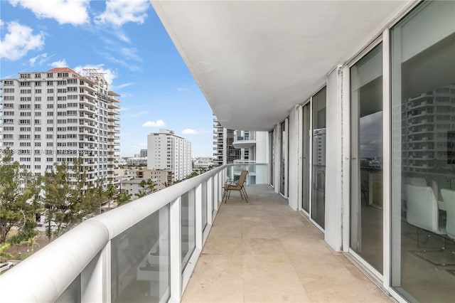 view of balcony