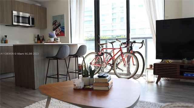 interior space featuring light hardwood / wood-style flooring