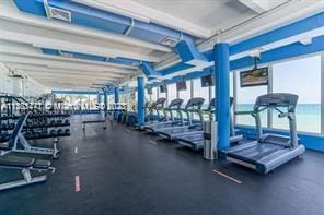 view of exercise room