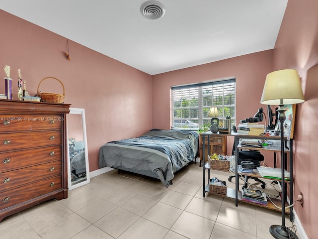 view of tiled bedroom