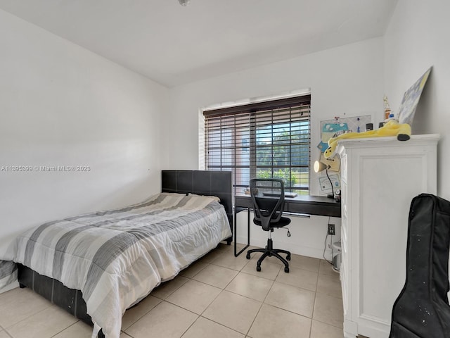 view of tiled bedroom