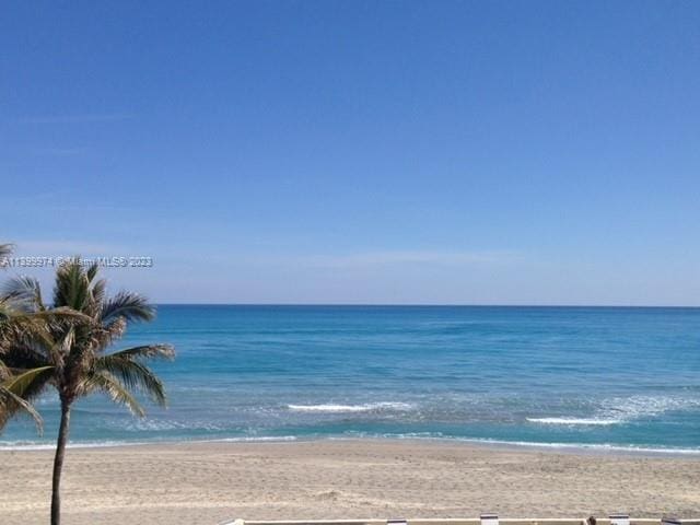 water view with a view of the beach